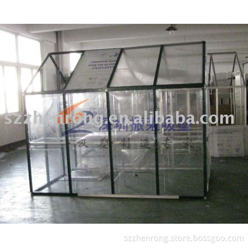 clear PS mini flower house